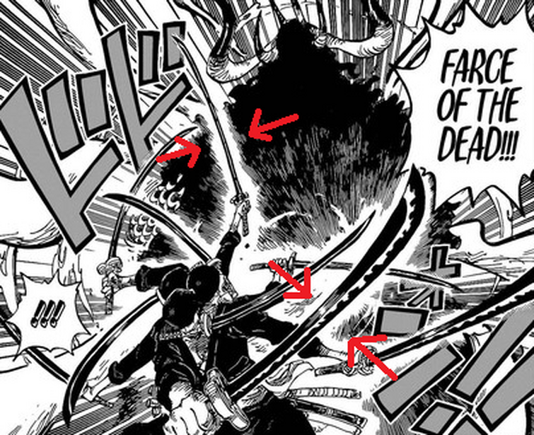 One Piece Chapter 1034: Zoro's swords could transform into black blades