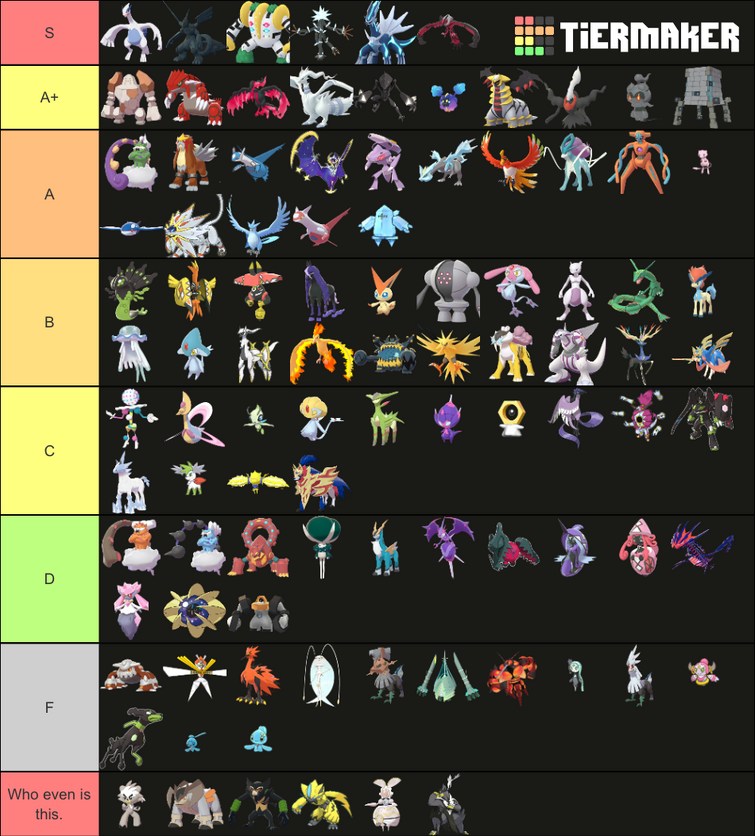 Legendary Pokemon Tier List What S Your Opinions Fandom