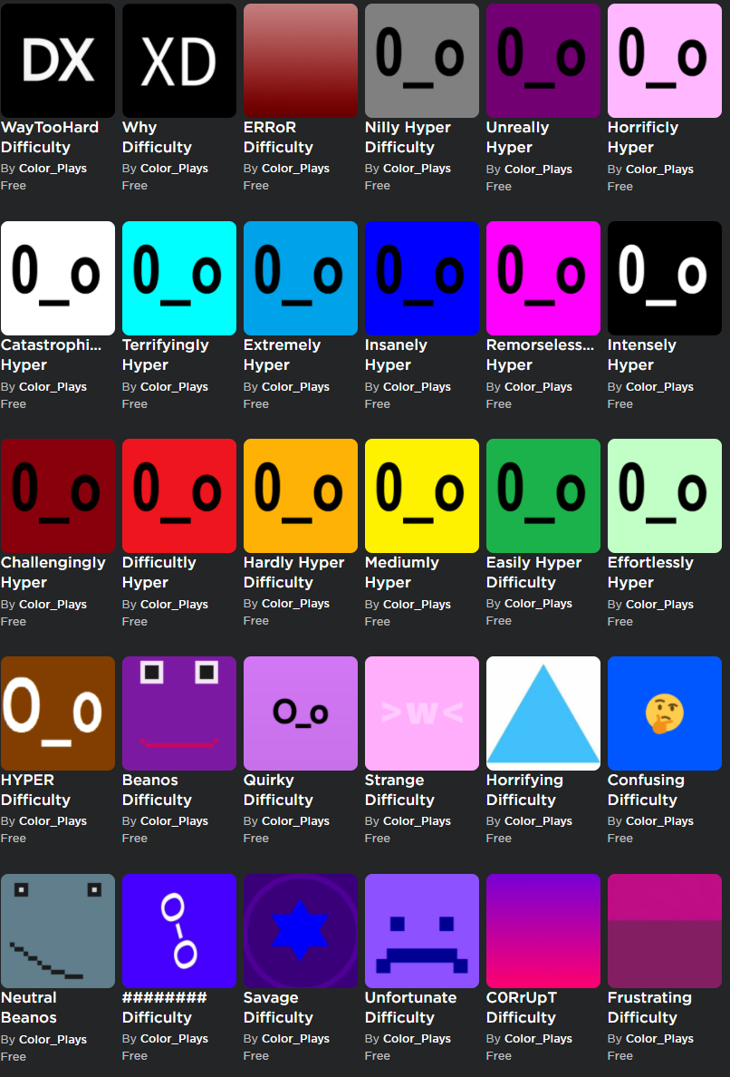 Offering to make any Difficulty Decal you want (except Dimension, it ...