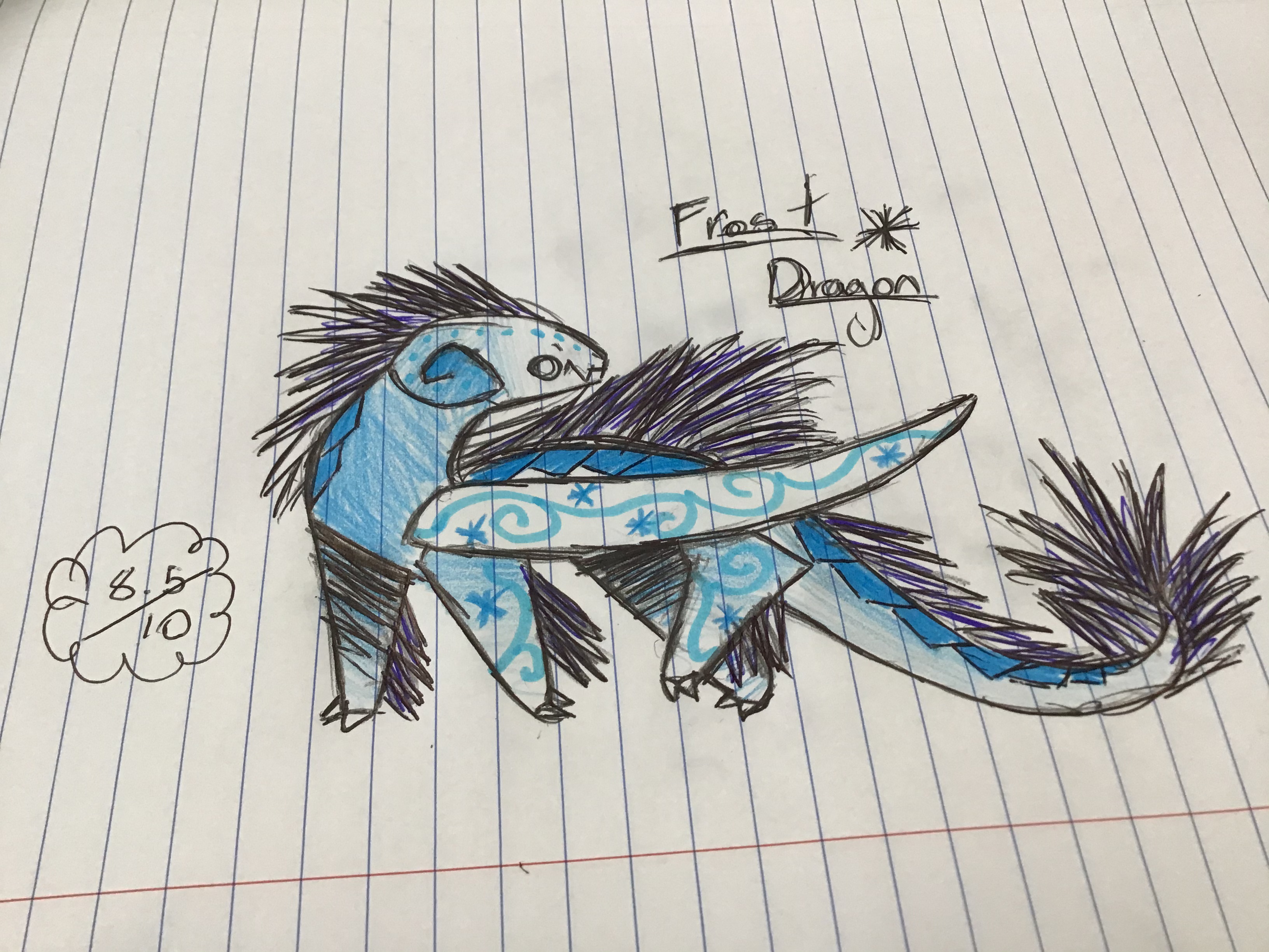 Frost Dragon Adopt Me Drawing