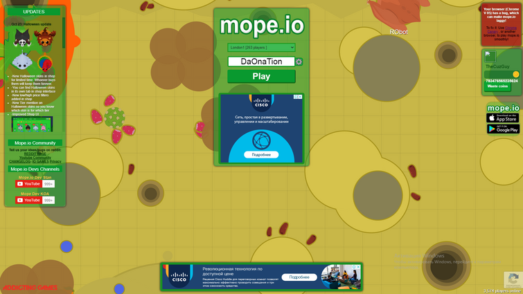 mope.io - PLAY THE GAME AT  Mope.io was featured on