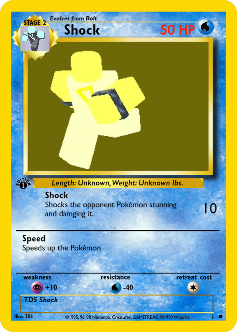 Pokemon Roblox 10 Card