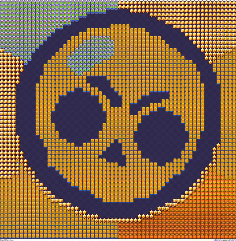 Logo Brawl Stars Pixel Art