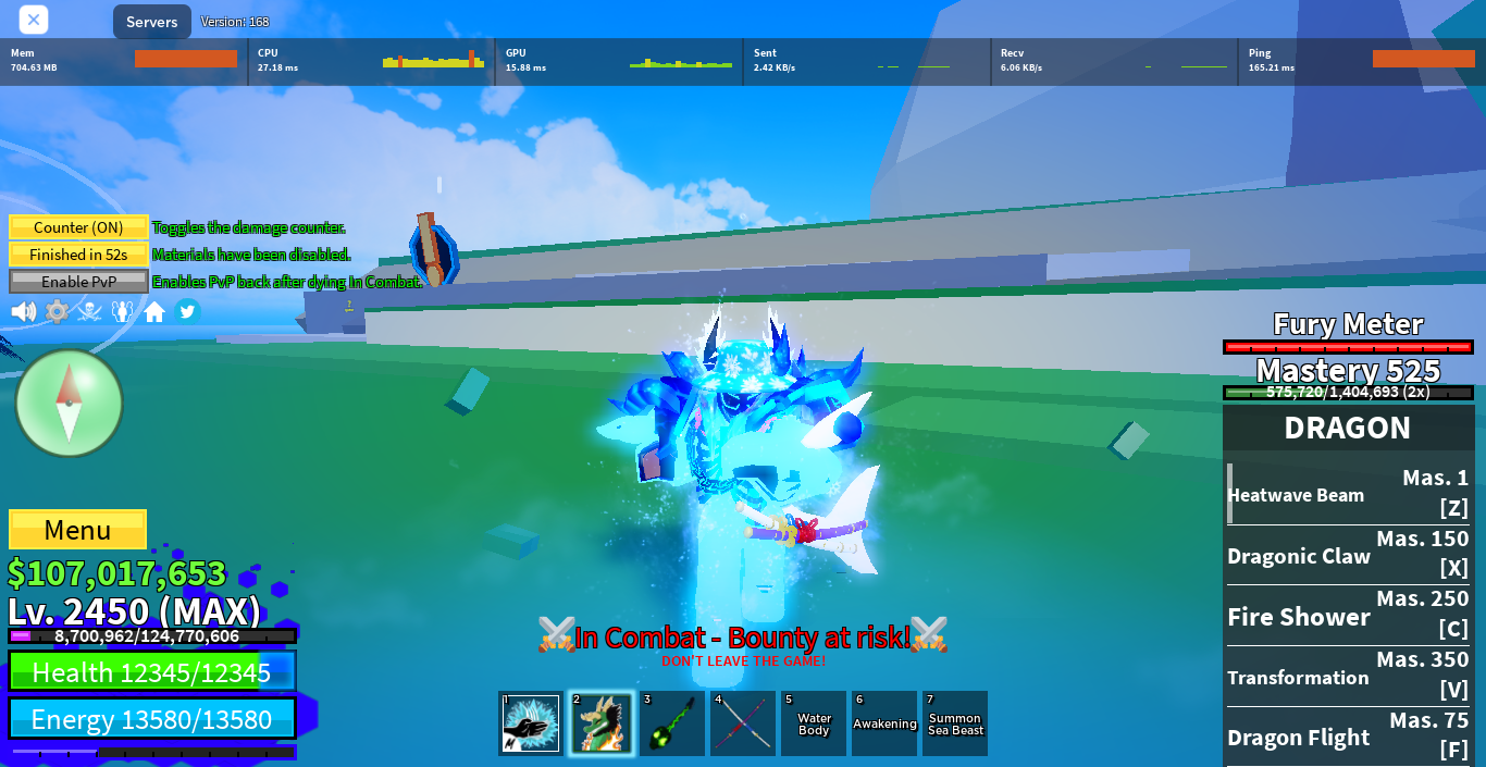 Blox Fruits:Lv2450, Full Gear Cyborg V4(5)