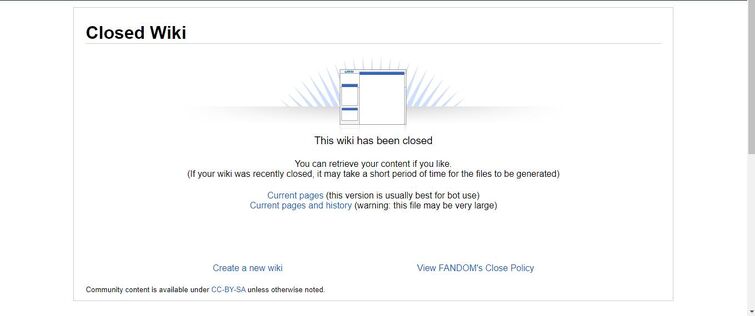My wiki got Closed Fandom