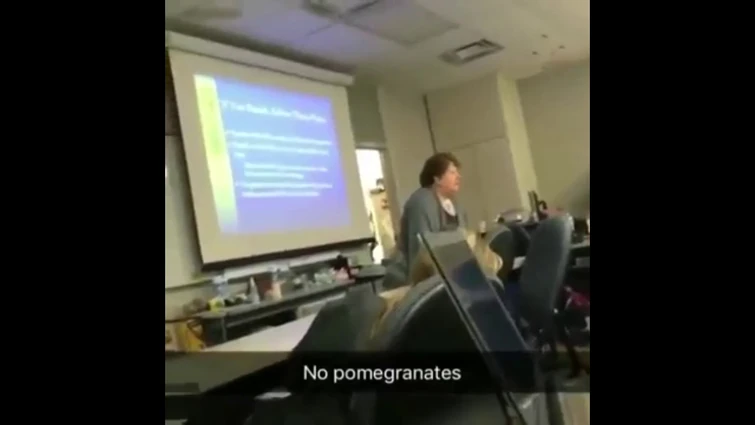 nO pomegranates