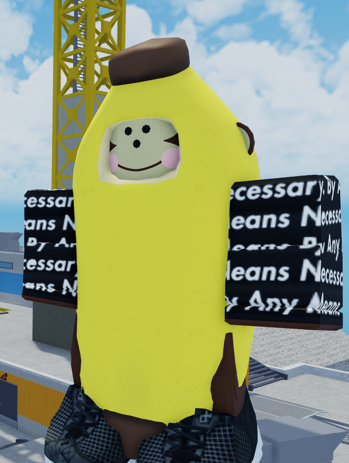 I made a meme about the monky skin. Made it using Roblox studio and edited  it in paintnet. : r/roblox_arsenal