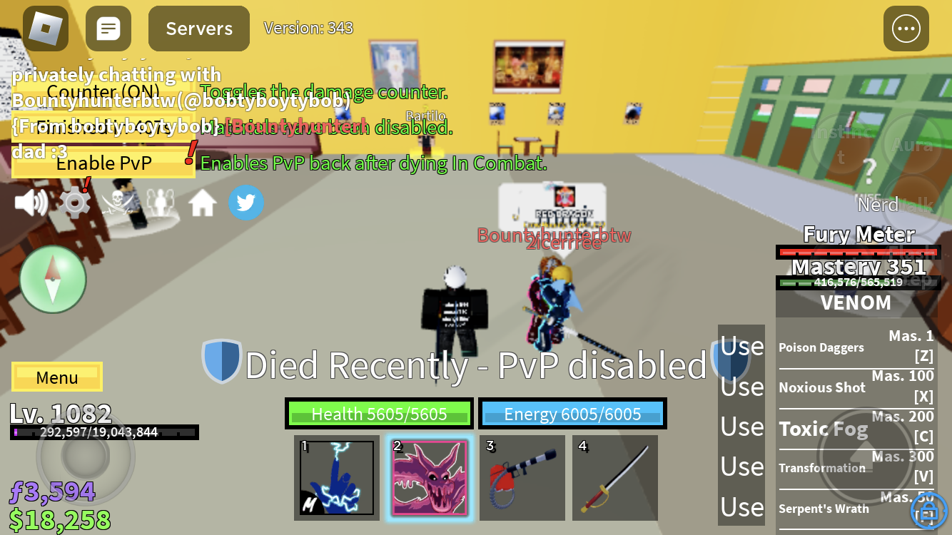 Blox fruit acc MAX Level (Well used)