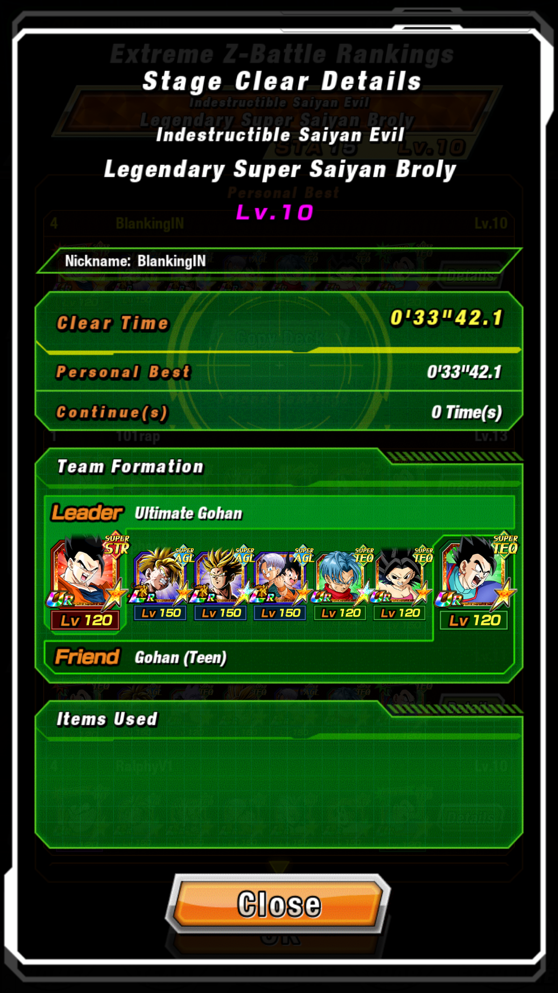 BEAT LEVEL 10 OF LEGENDARY STR BROLY WITH A STR GOHAN LEAD Fandom