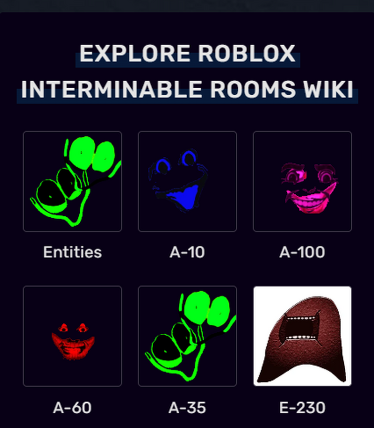 All the Interminable Rooms admin only entities (that we currently know of)  - Imgflip