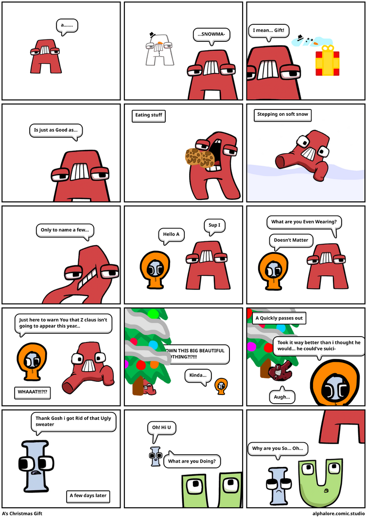 Alphabet Lore X-Mas Updates! (A-T) - Comic Studio