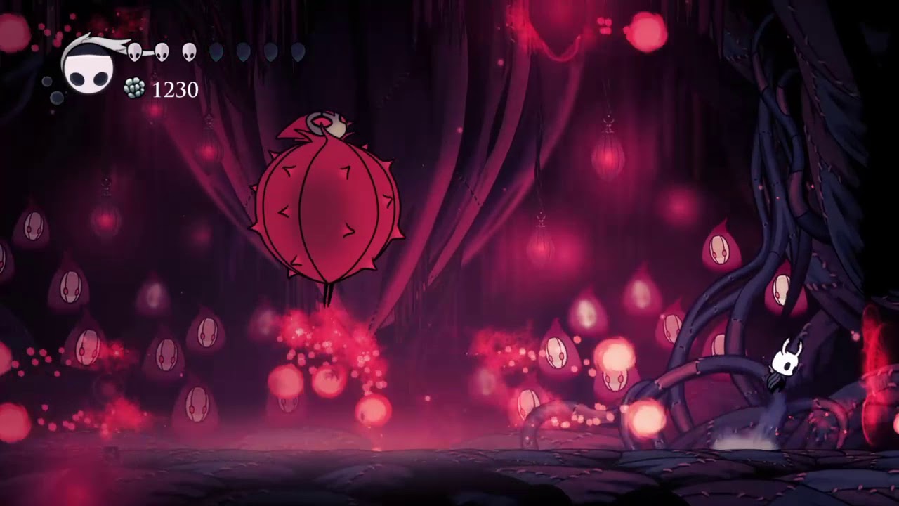 Epic background of nightmare king grimm's arena, hollow knight artstyle