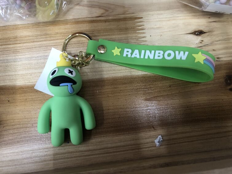 Green Rainbow Friends Keychain