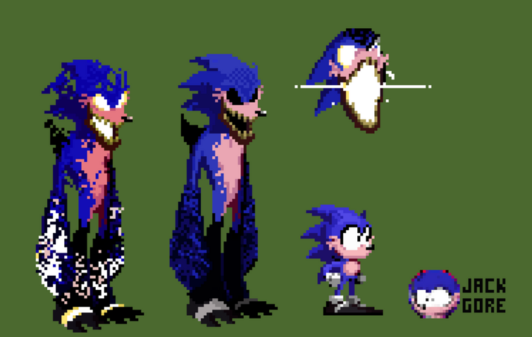 SONIC.EXE [Jack Gore style] in 2023  Art reference photos, Scary art, Sonic  fan art