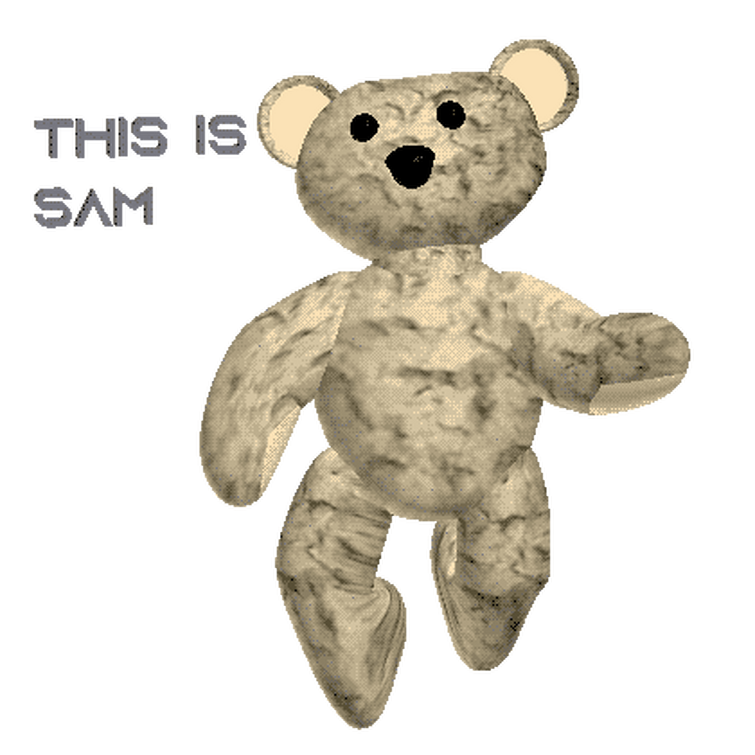 Pikopiko on X: wip 3d model of sam from roblox bear alpha made for ugc,  star creator will help me out 👍  / X