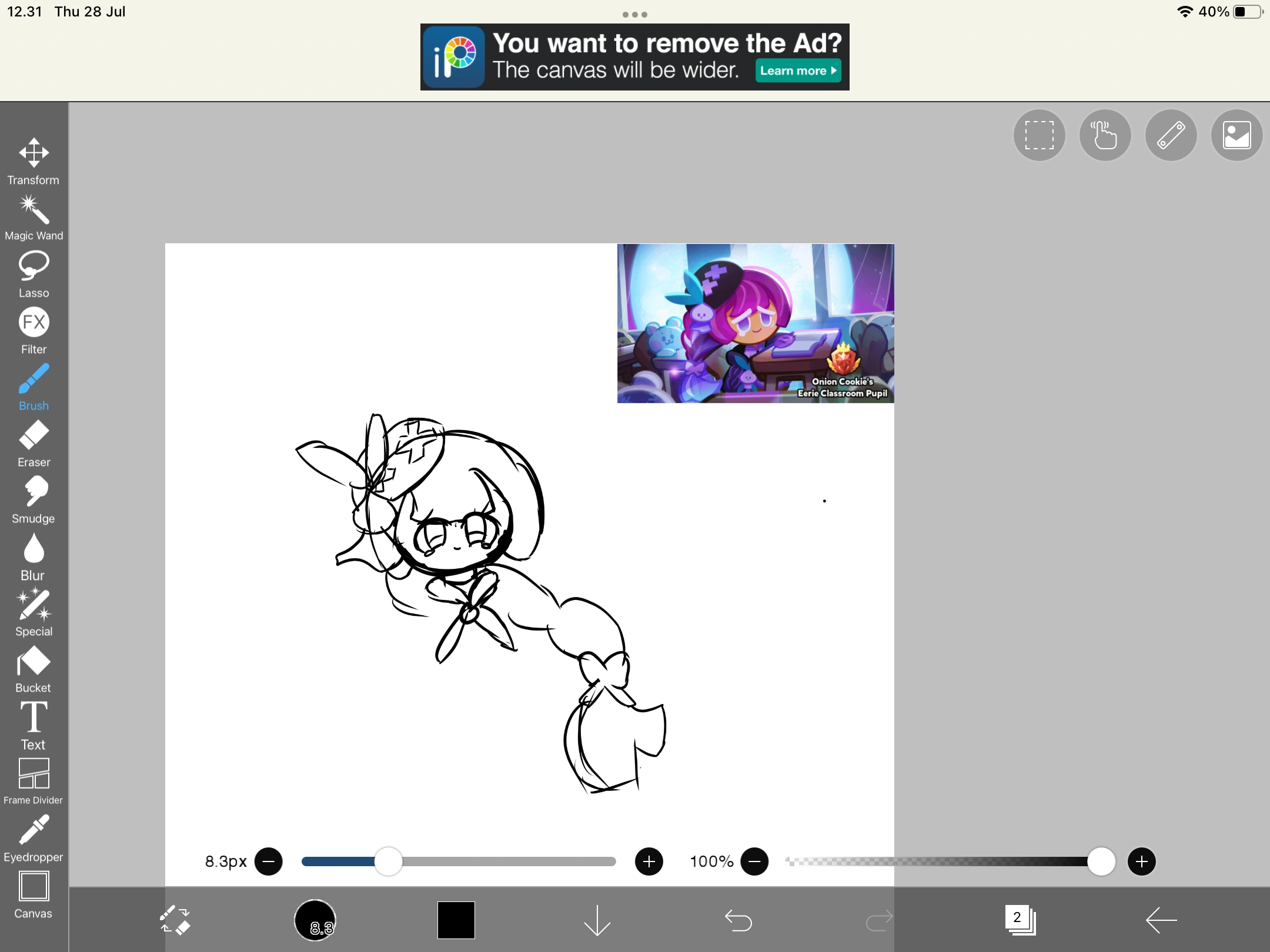 Can someone give me a reference of onion cookie’s eerie classroom pupil