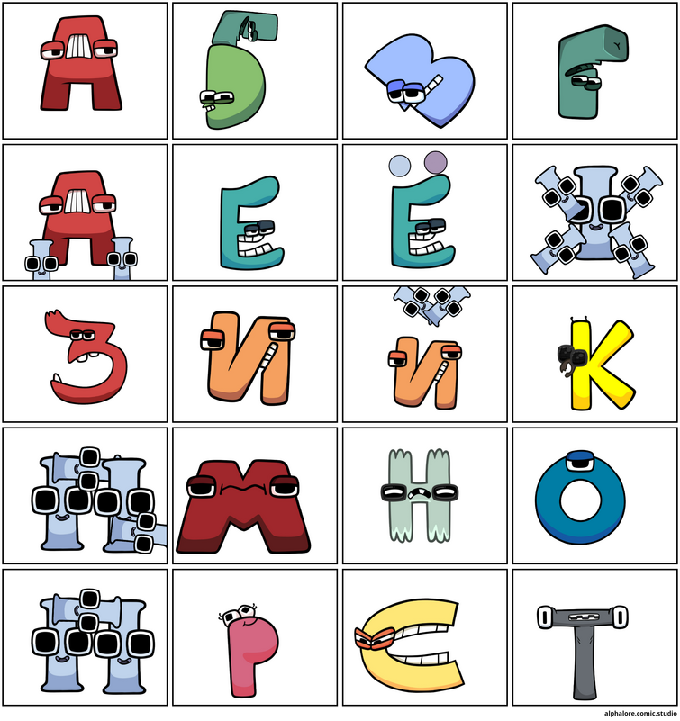 Alphabet lore in scratch jr (I tried very hard) 