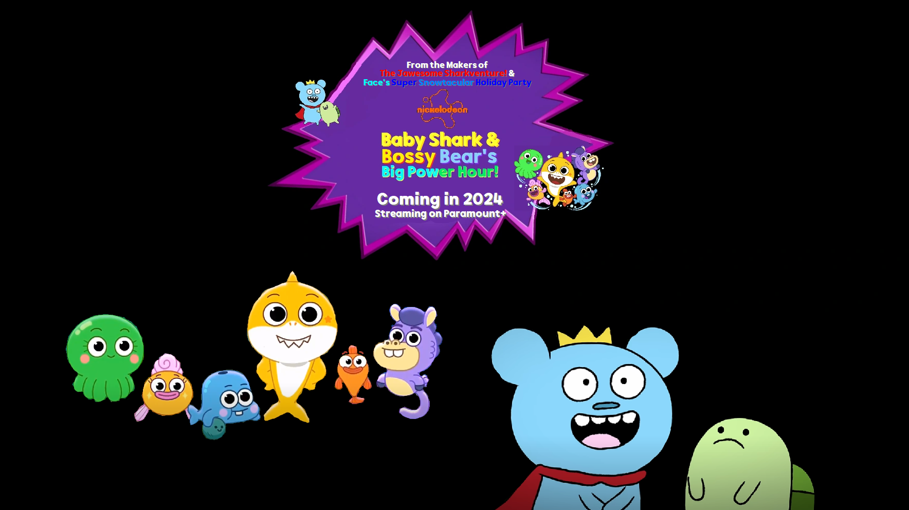 Baby Shark's Big Show! + Bossy Bear Crossover Teaser Poster(fanmade