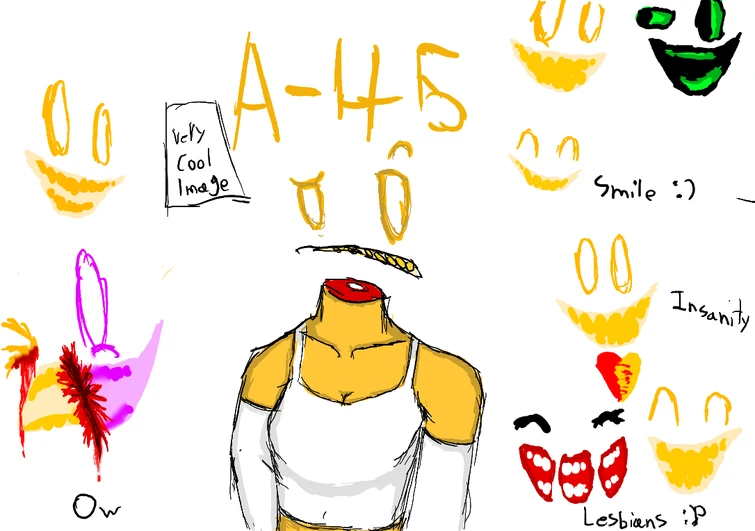 I had so much fun drawing this lol (Alt: A-45!!) | Fandom