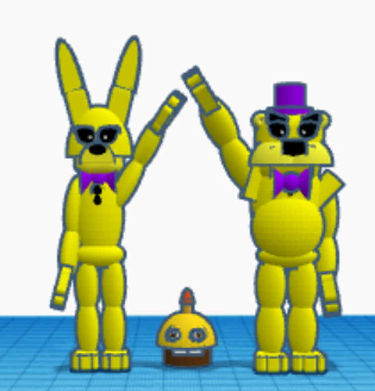 Mr. Rent Man on X: My version of Fredbear/Golden Freddy that I