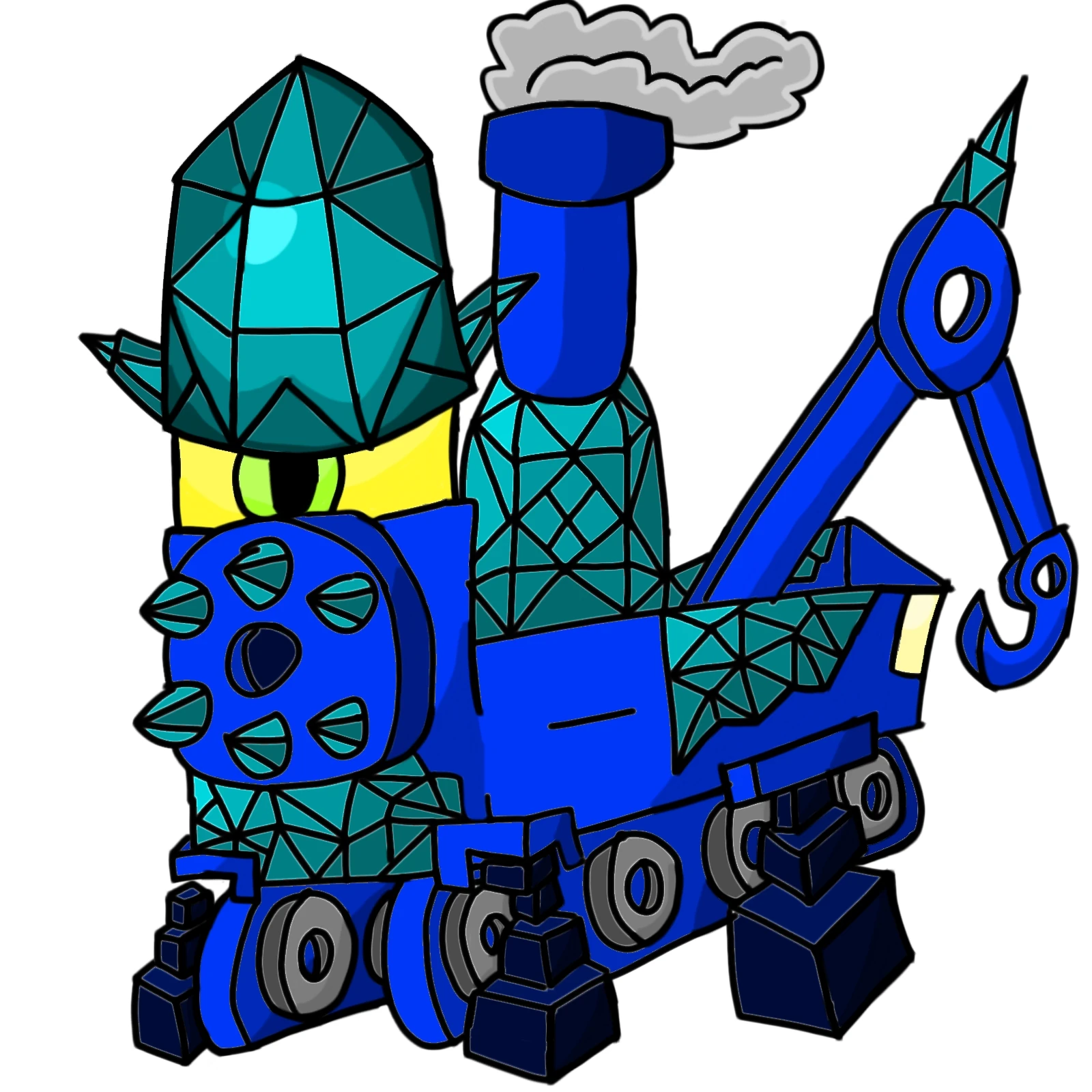 Steamcrystal, Gas/Danger/Magic/Material, sound bass drum and glass