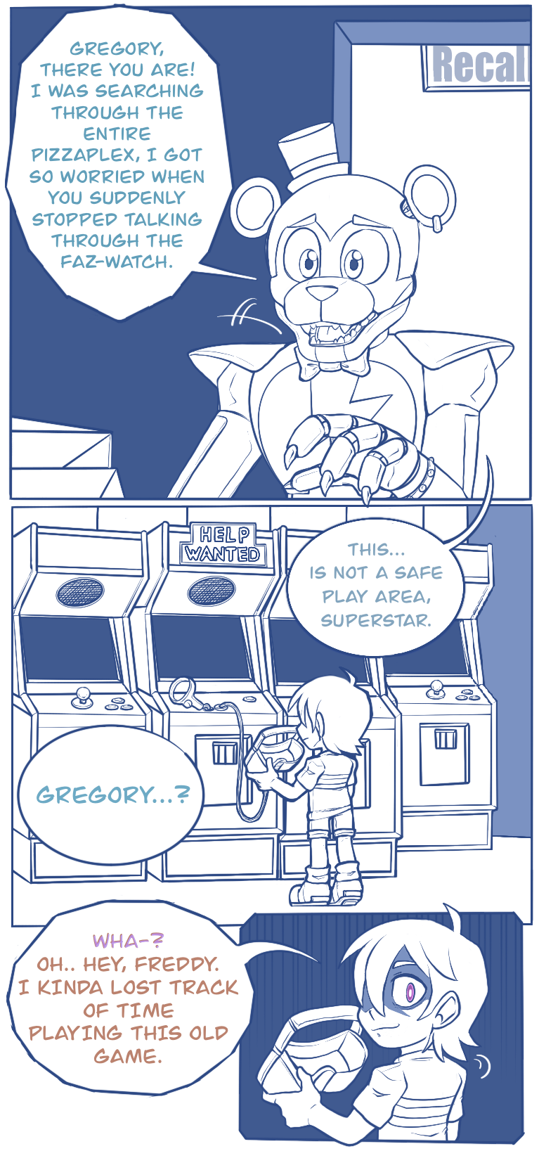 Comics tagged with Gregory FNaF Security Breach Edit - Comic Studio