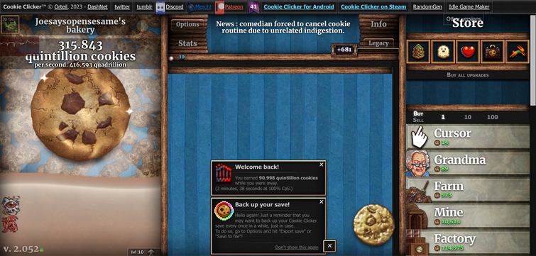 How to hack cookie clicker be like: me