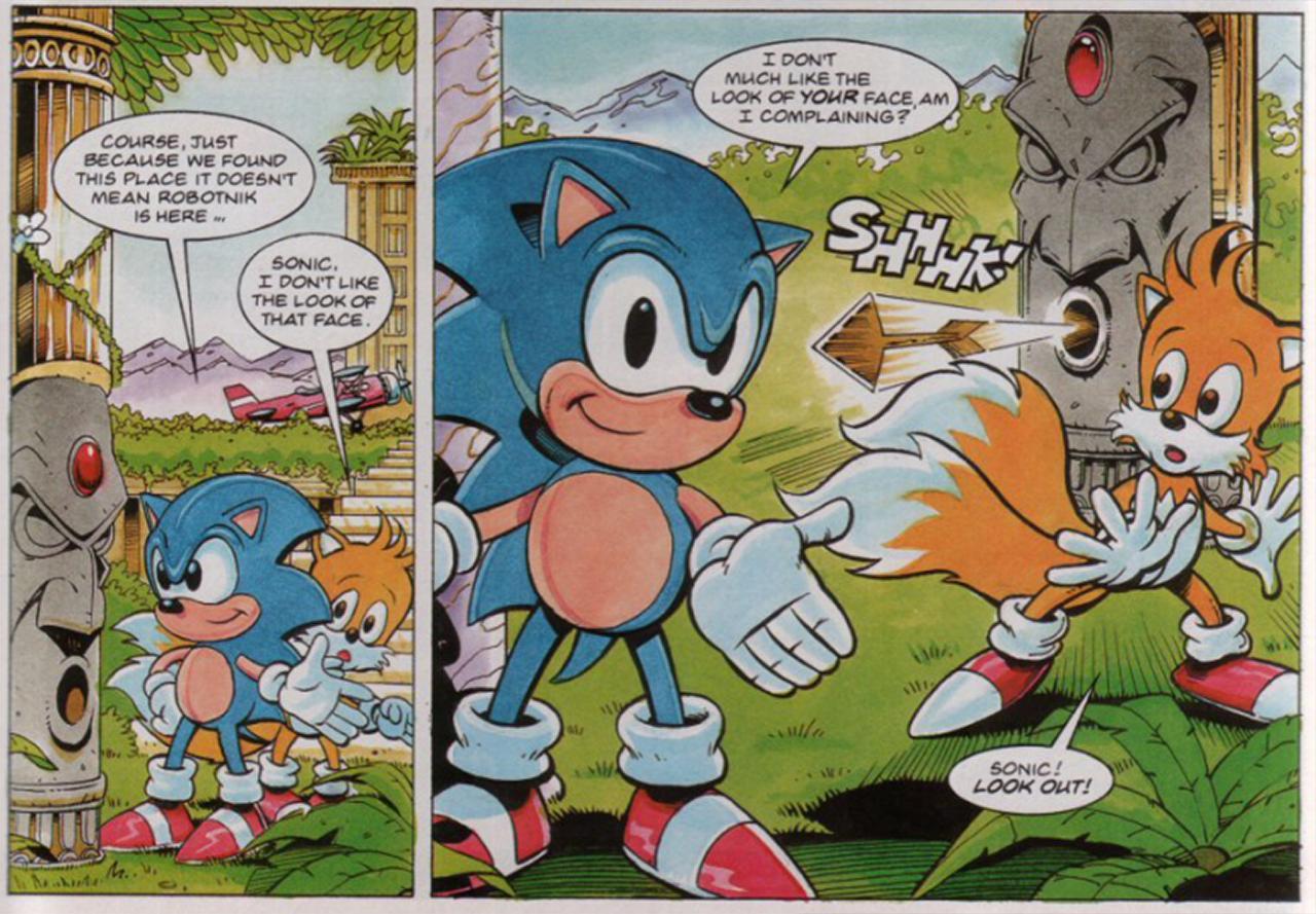 I love how Sonic is such a huge jerk in the Fleetway Comics : r