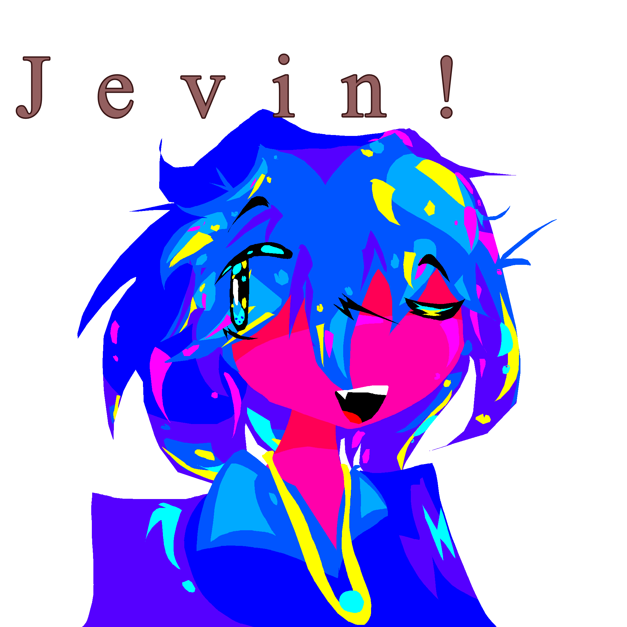 Kinda dumb attempt at drawing jevin with only ibispaint colors that