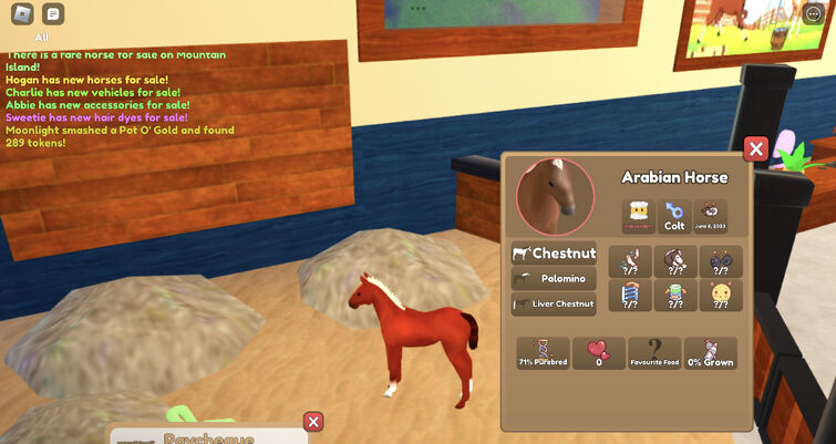 Moonlight and I in Roblox-Wild Horse Islands en 2023