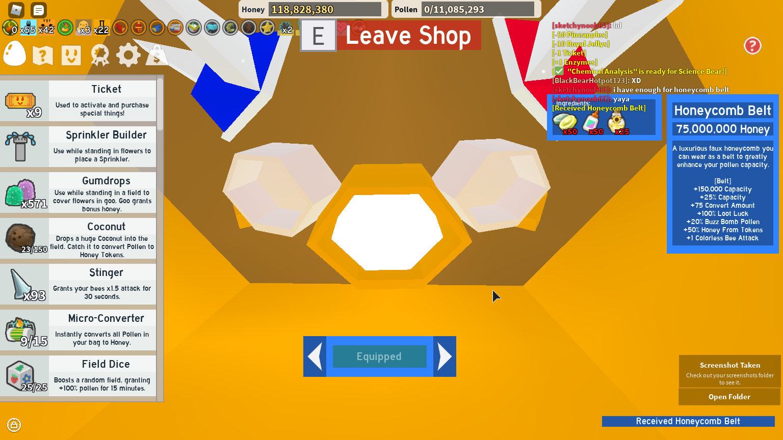 All Posts By Sketchynoob65 Fandom - roblox bee swarm simulator vip server link