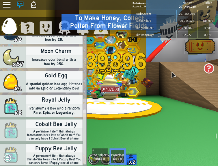 RARE* KING BEETLE AMULET & STAR EGG GIFTED BEE !  Roblox Bee Swarm  Simulator 