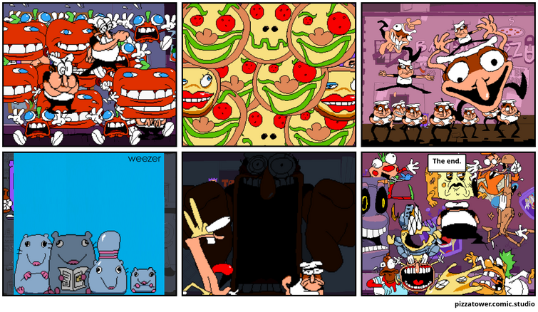 Found these on Pizza Tower Wiki - Comic Studio
