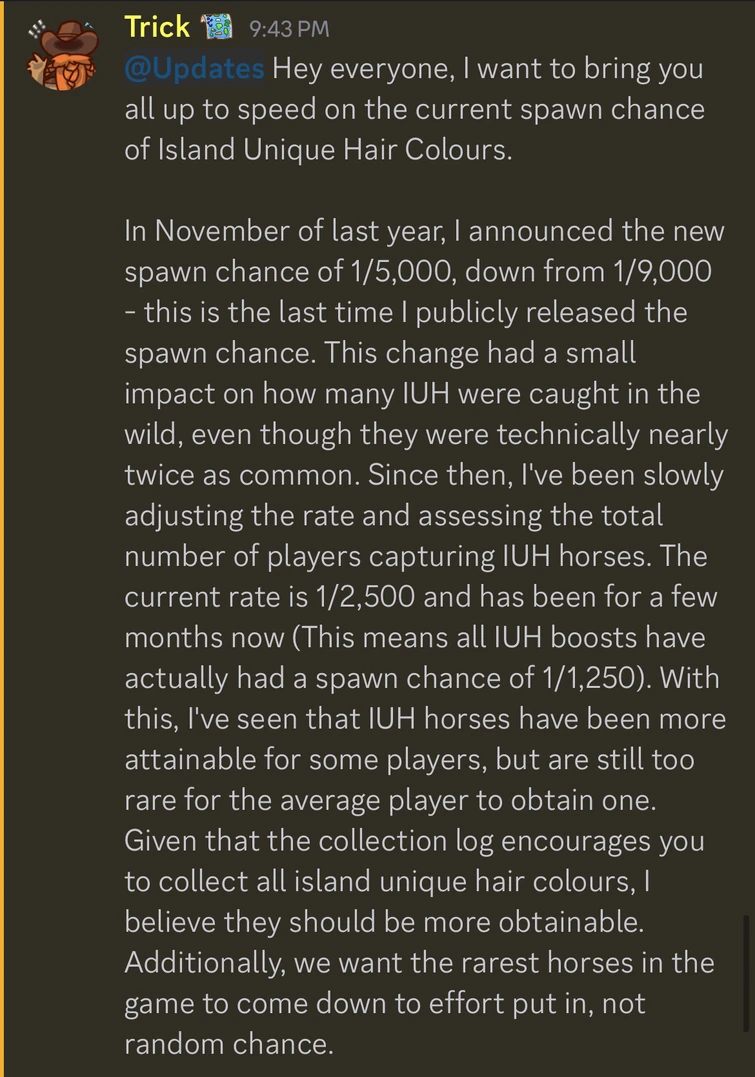 IUH Spawn Chance Update | Fandom