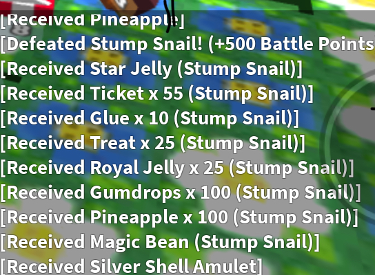 Stump Snail Rewards