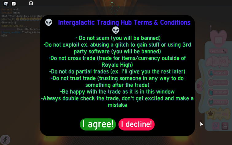 Scams within trading, Royale High Wiki