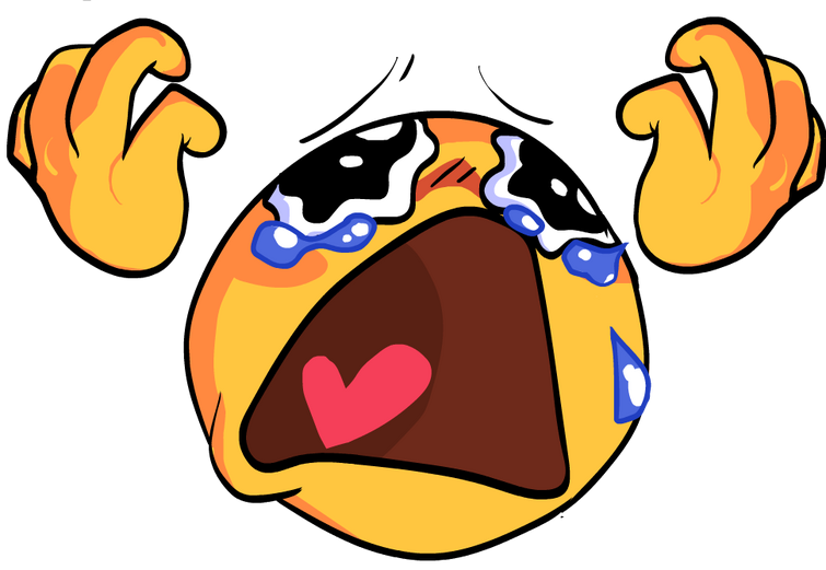 Crying Cursed Emoji over EXPURGATION - Friday Night Funkin Mod