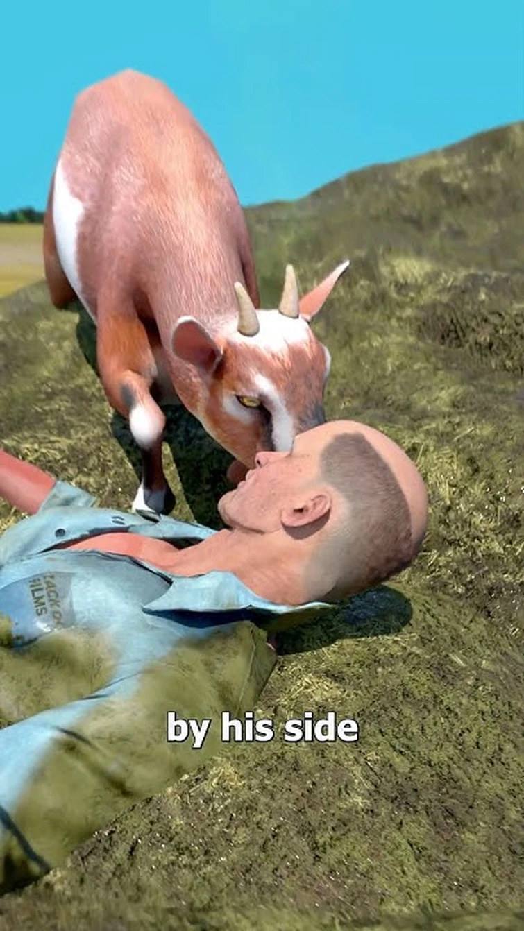 Buried In Manure And Saved By A Goat 😮