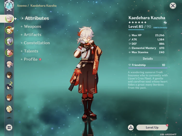 Kazuha max friendship ahhh Fandom