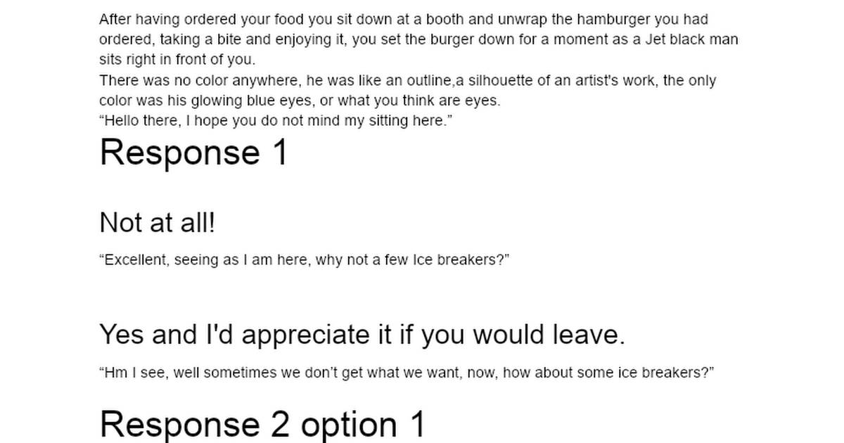 Script for a Visual Novel I plan to work on. Fandom