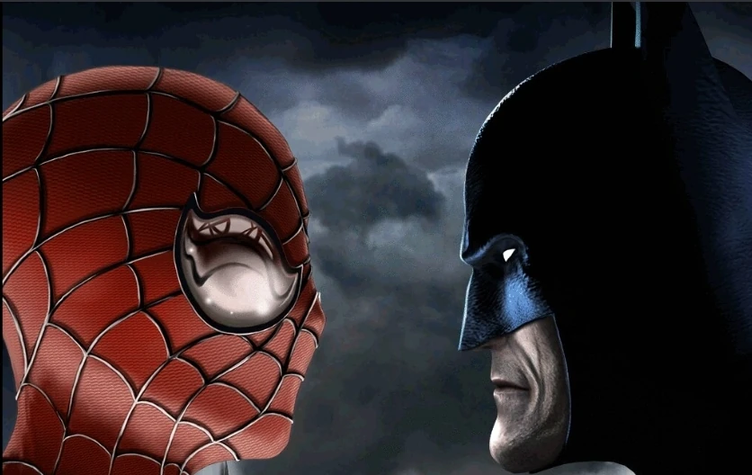 Картинки бэтмен и человек паук