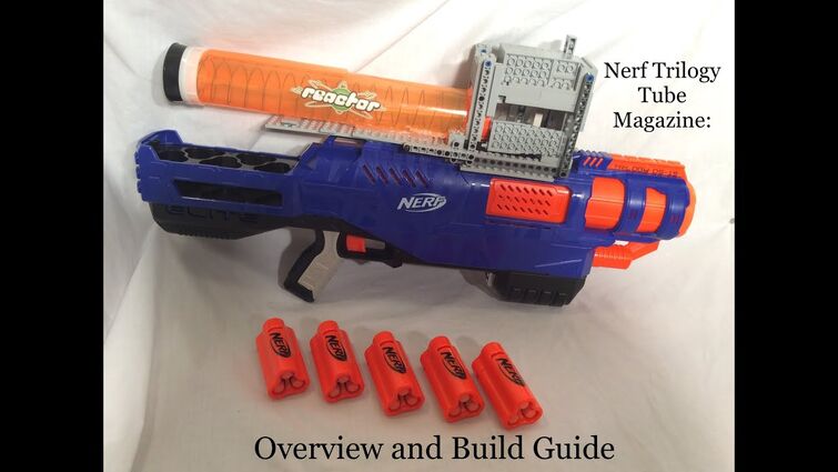 Nerf Trilogy Tube Magazine - Overview, Firing Demo, and Build Guide!