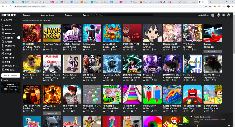 When You Search Anime On Roblox Fandom - roblox search