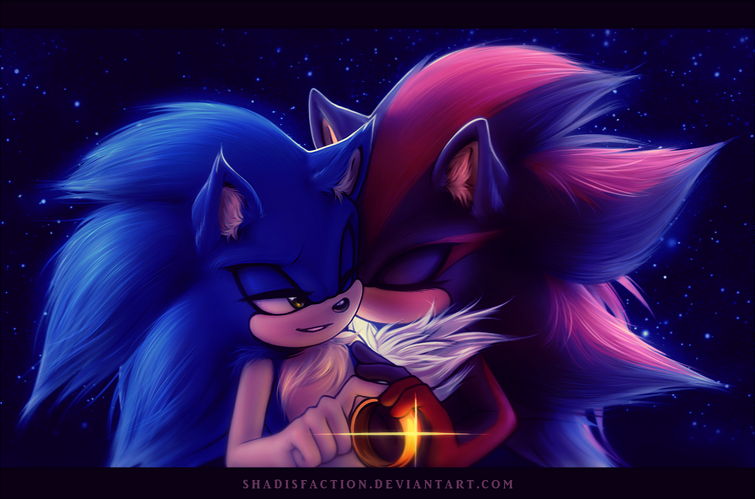 Sonic X Shadow Sonadow💙❤