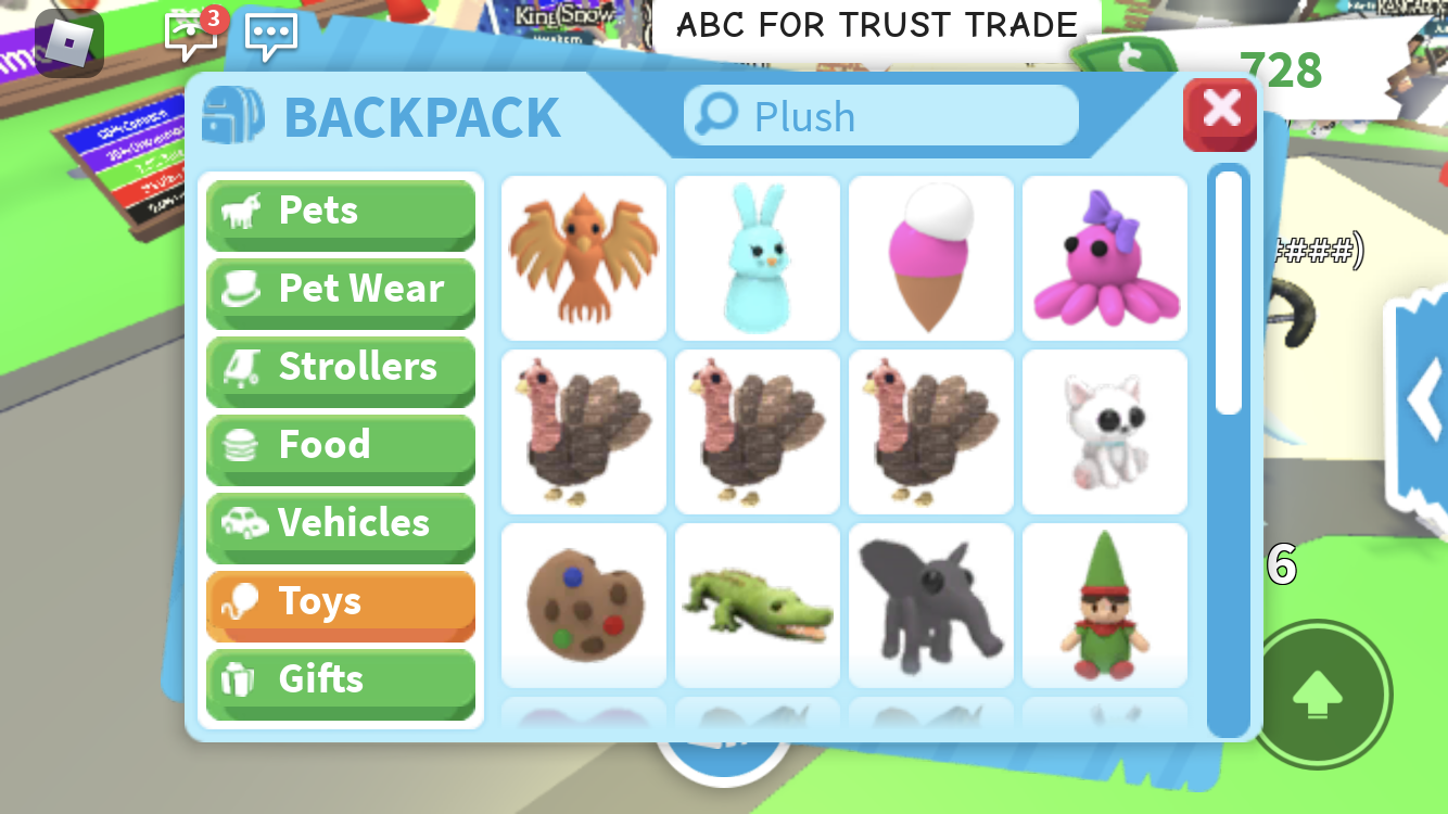 adopt me rarest plush