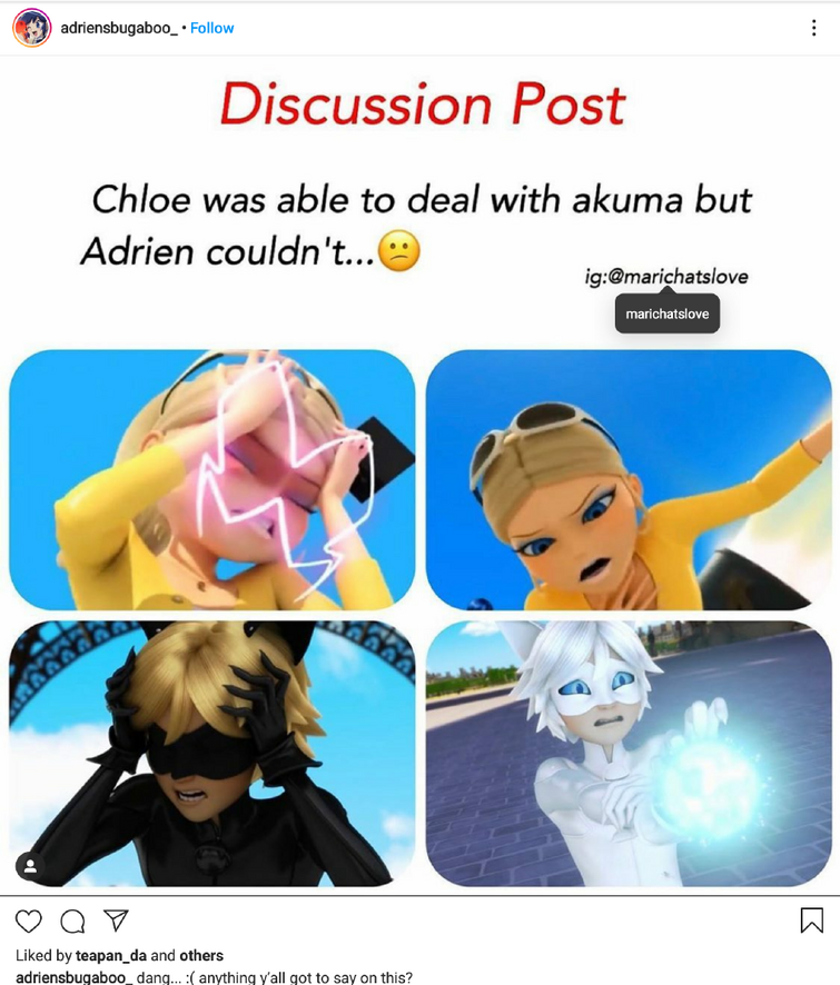 Chloe Can Handle An Akuma But Adrien Can T Meme Fandom