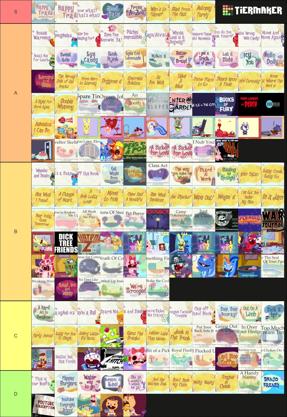 HTF episode tier list (in no particular order) | Fandom