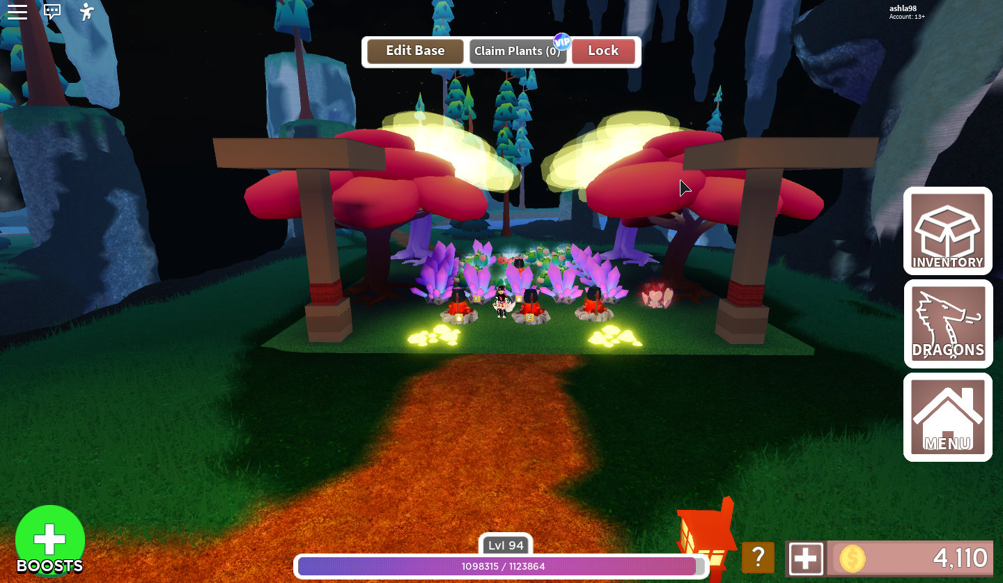 Base Change I Guess Fandom - how to get glowing mushrooms on dragon adventures roblox