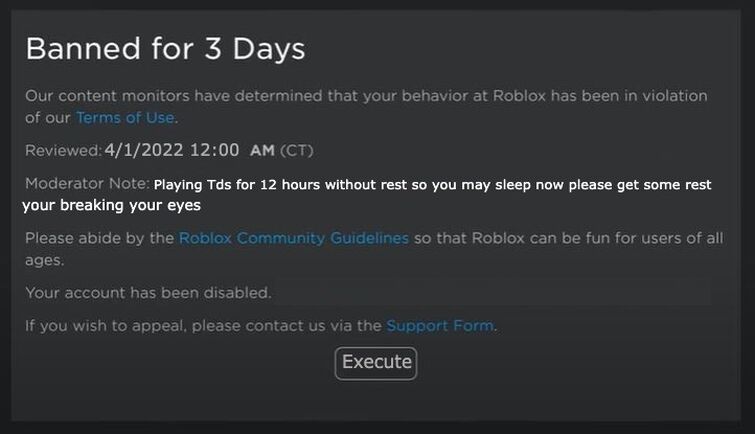 I edited roblox ban screen | Fandom