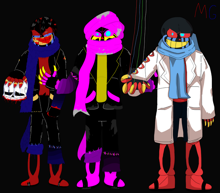 Murder Time Trio Battle Royale (Murder!sans vs Killer!sans vs